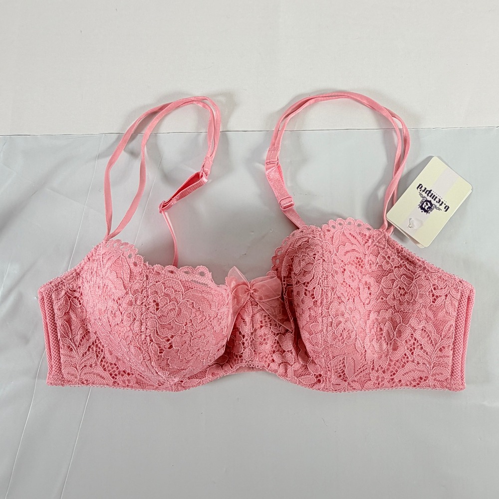 b.tempt'd by Wacoal Ciao Bella Balconette Bra Size 34C Pink Lace Underwire‎ NWT